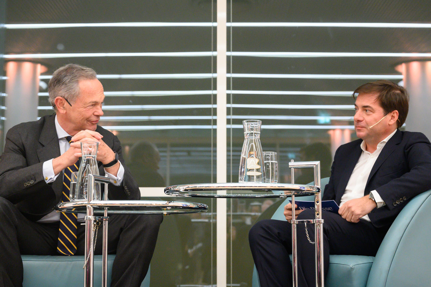 16.12.2019, Wien: Andreas Treichl und Rainer Nowak im Ringturm.